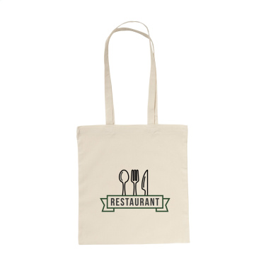 Logotrade presentreklam bild: ShoppyBag (135g/m²) bomullspåse med långa handtag