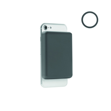 Logotrade profilreklam bild: Powerbank trådlösladdning 15W, 5000 mAh