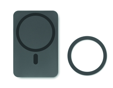 Logotrade kampanjprodukter bild: Powerbank trådlösladdning 15W, 5000 mAh