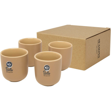 Logotrade profilreklam bild: Male fyra stycken 90 ml espressokopp