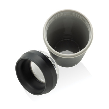 Logotrade presentreklam bild: Topl To Go-glas av återvunnen plast Patenterat 360-lock 354